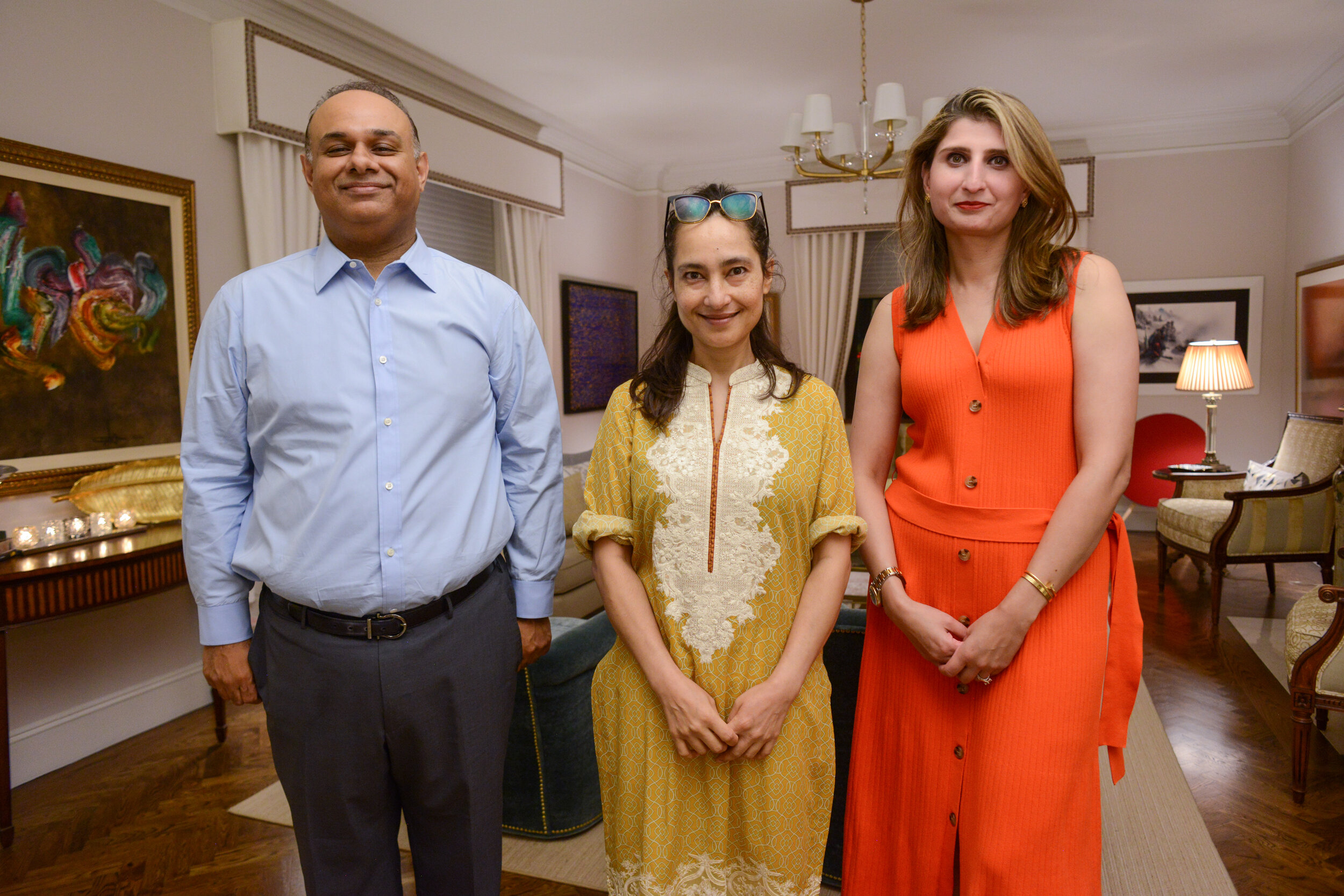 From left: Zarrar Seghal; Shahzia Sikander; Kashmala Sharif