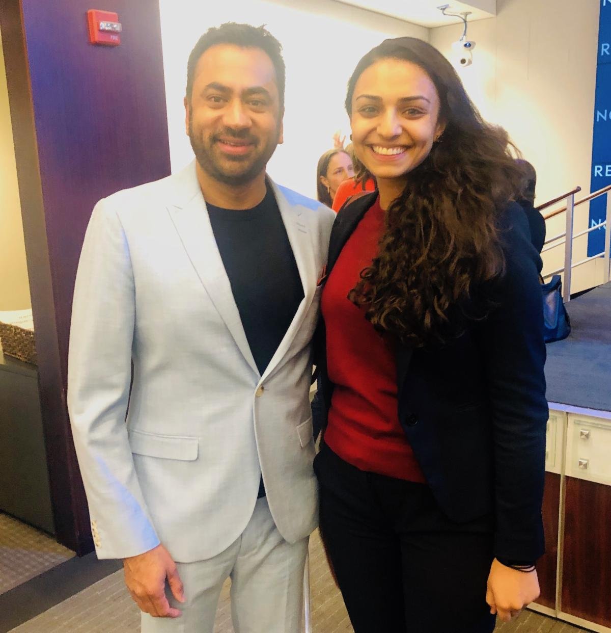 APF LC member Fatima Salman met actor Kal Penn at the Council on Foreign Relations.