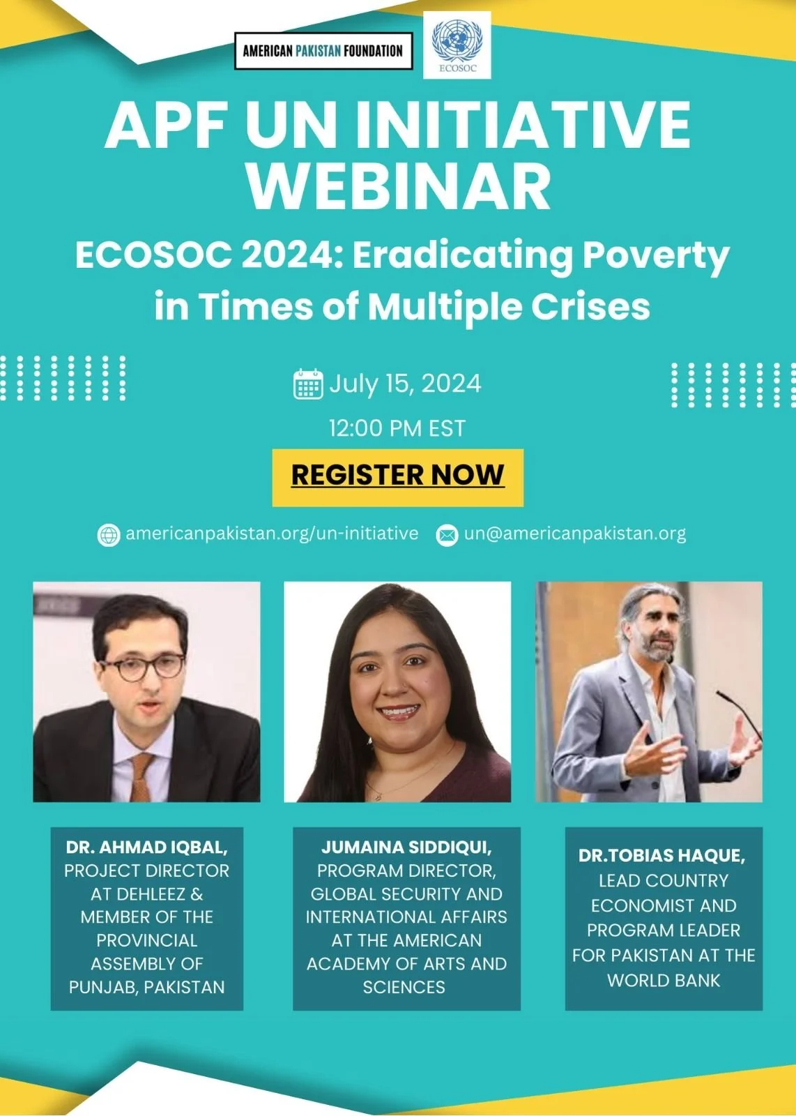 APF United Nations Initiative Webinar: Eradicating Poverty in Times of Multiple Crises