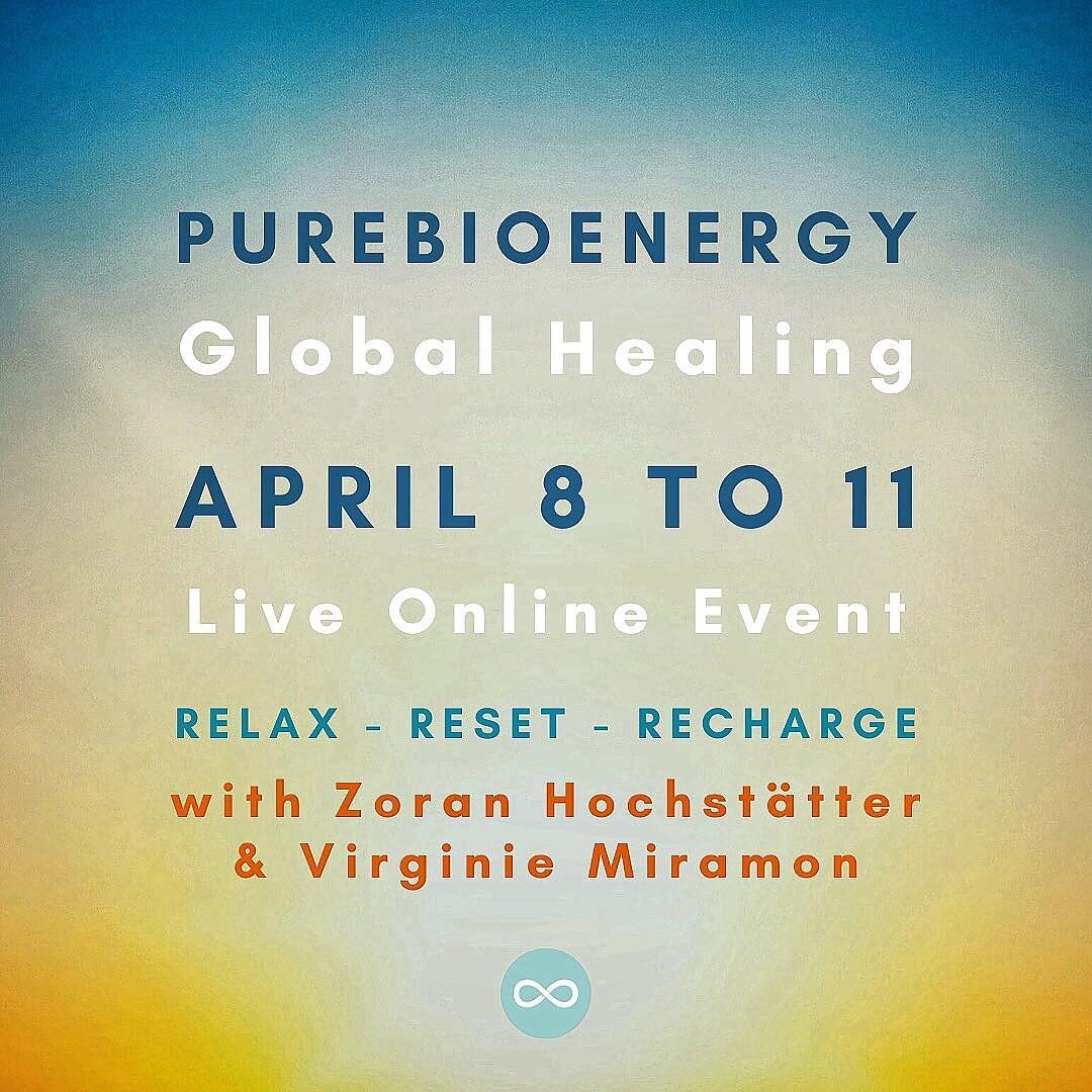 Sit back, relax and experience peace within while your body goes naturally into healing mode.

Join the monthly PureBioenergy Global Healing with Zoran Hochst&auml;tter, Founder of PureBioenergy Healing method and Virginie Miramon, Pro Certified ther