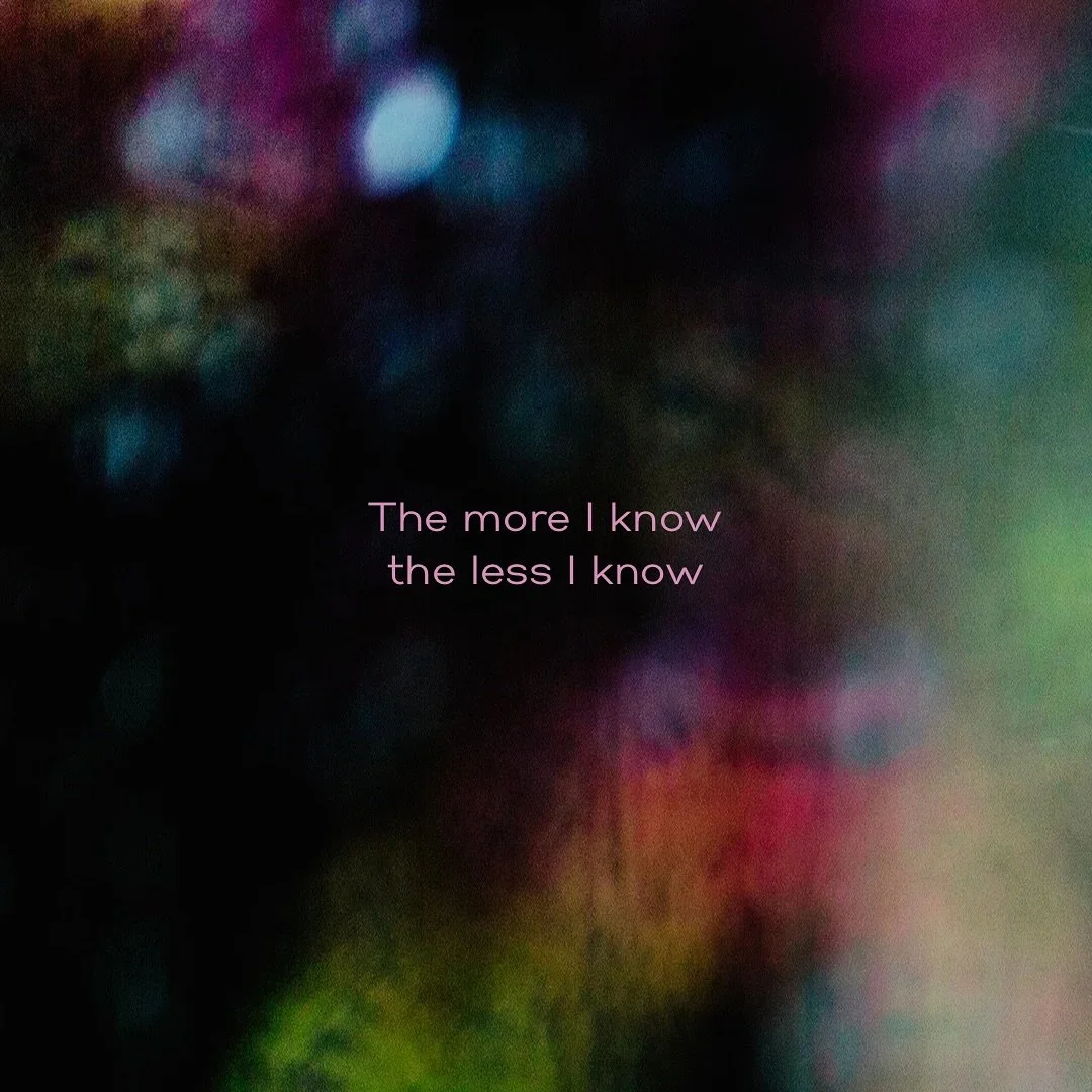 The more I know, the less I know&hellip; with every new piece of information, with every new level of awareness comes the feeling of the vast unknown that is yet to be revealed&hellip; in that place I find anchor in my heart and peace in the light of