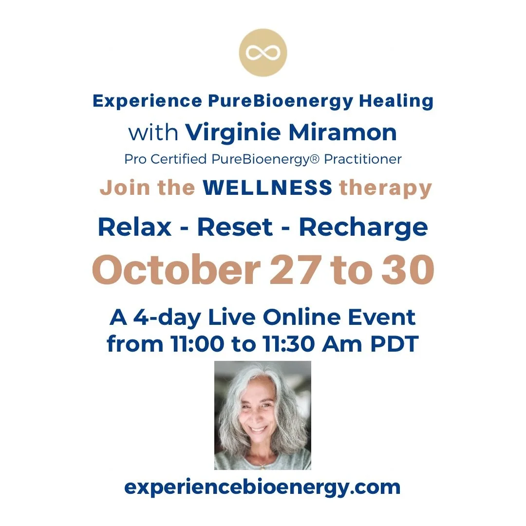 Energize your biofield with PureBioenergy, feel balanced, stronger and more vibrant than ever before.

Next week&rsquo;s LIVE event online invites all who seek to experience the transformative power of PureBioenergy healing. The Wellness therapy is d