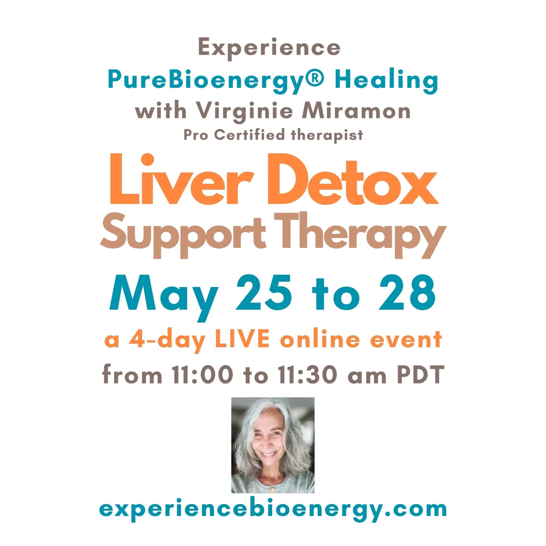 Self-care for the liver! Receive pure energetic support with a complete PureBioenergy therapy. The Live online group healing helps reduce inflammation, promote detoxification and release stuck negative emotions while balancing the digestive system.

