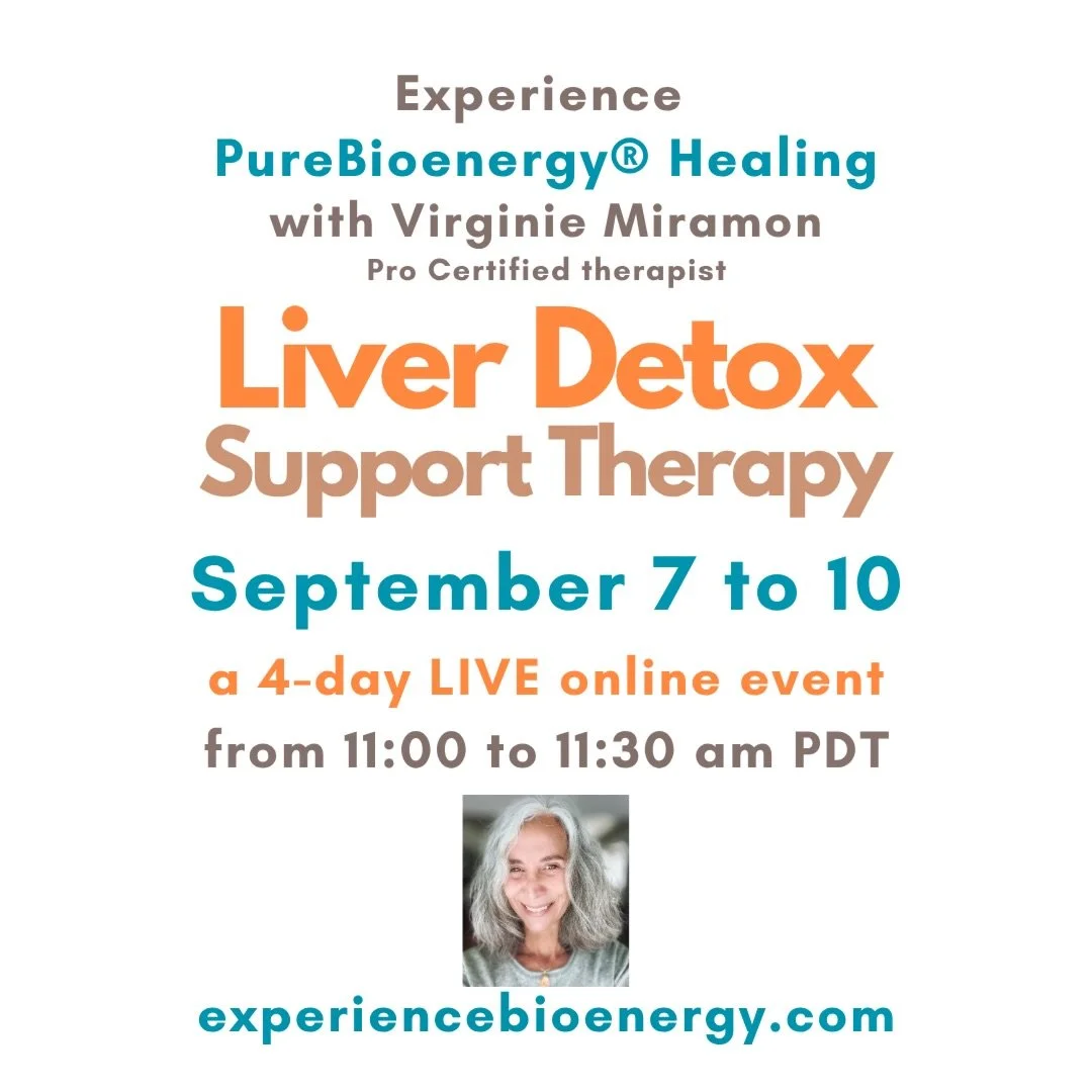 Help your liver thrive with pure energy. Naturally boost its functions, support its detoxification process, reduce inflammation and clear trapped negative emotions and energies. The 4-day healing event online is a great complement to any cleanse or d