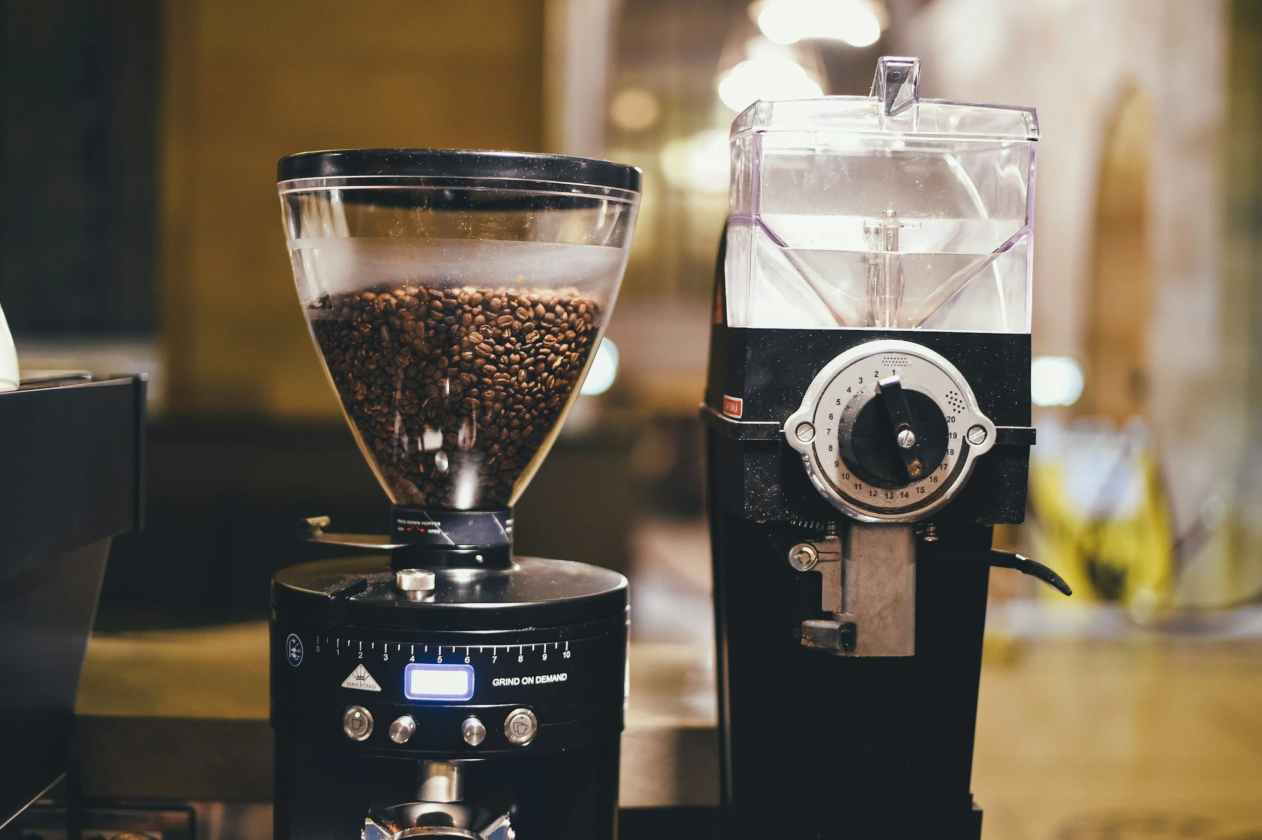 Coffee Grinder, espresso hopper, burr grinder