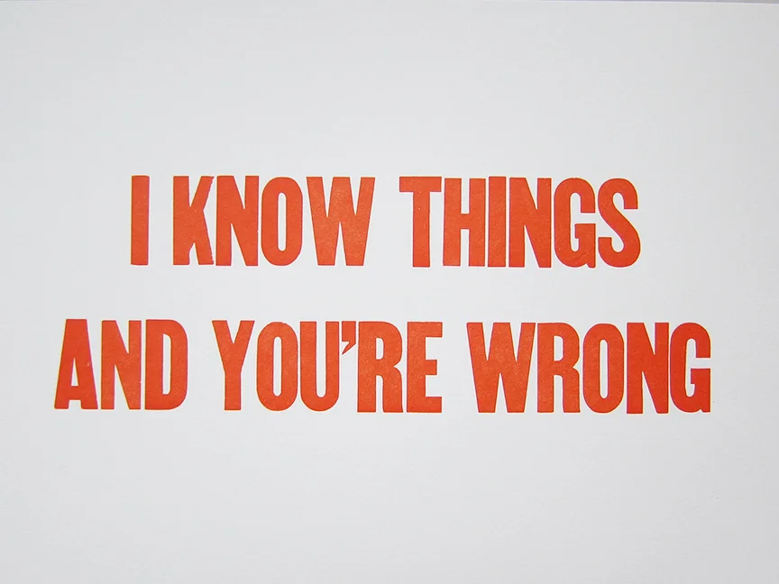 I KNOW THINGS