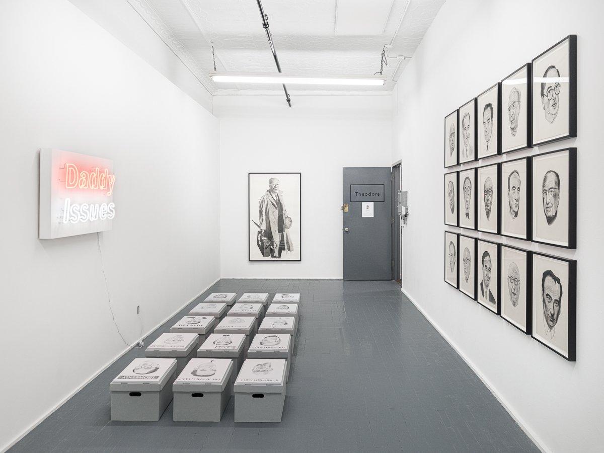 "Daddy Issues" exhibit installation