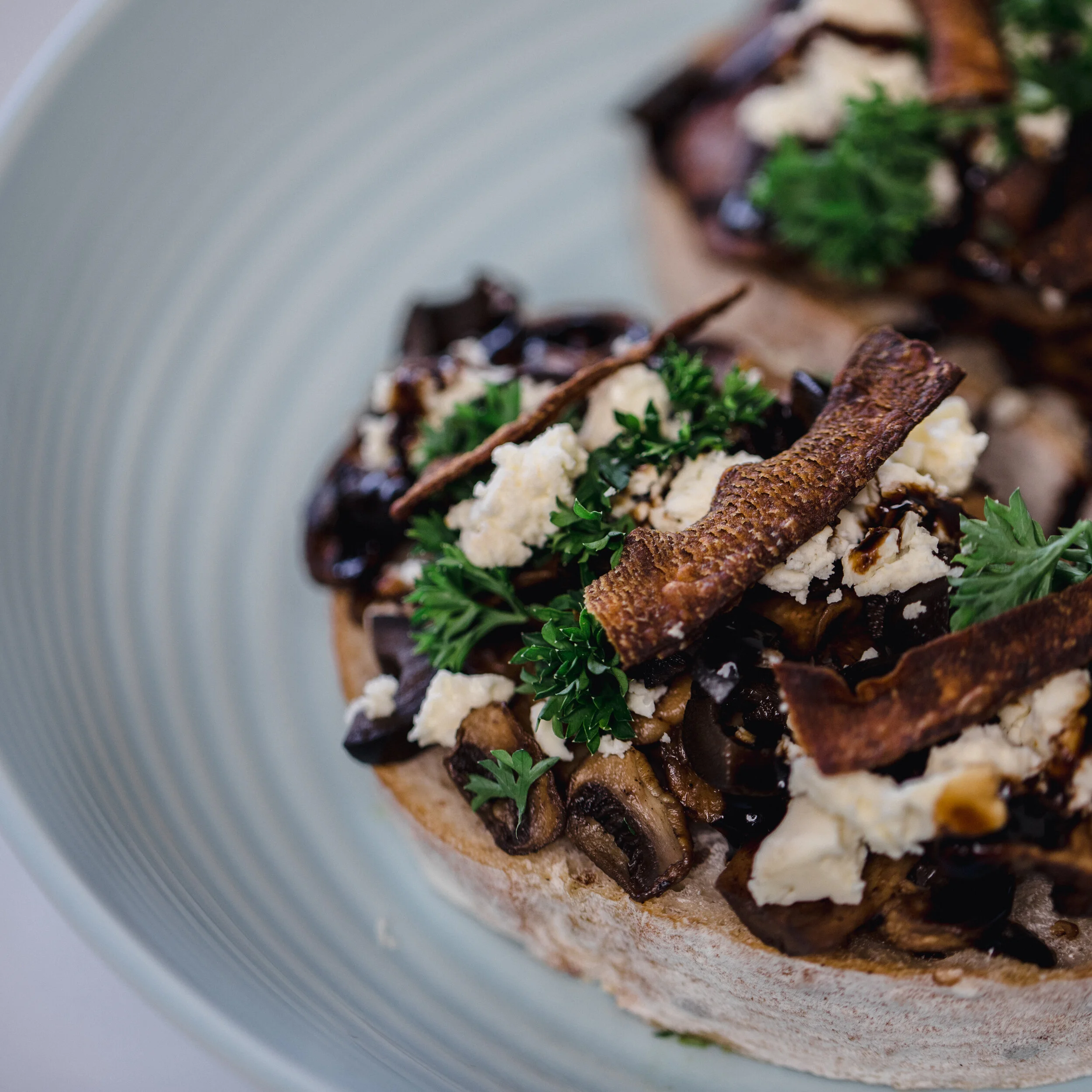 Balsamic Mushroom Bruschetta