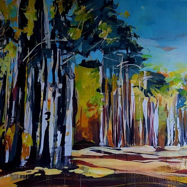 Trees, trees, trees. A painting for my next solo show in Lost Eden Creative, Dwellingup, August 2020 #treescapes #treesofinstagram #tree_lovers #tree_perfection  #tree_pictures #peelartists #dwellingupwesternaustralia #lostedengallery #tree_love #tre