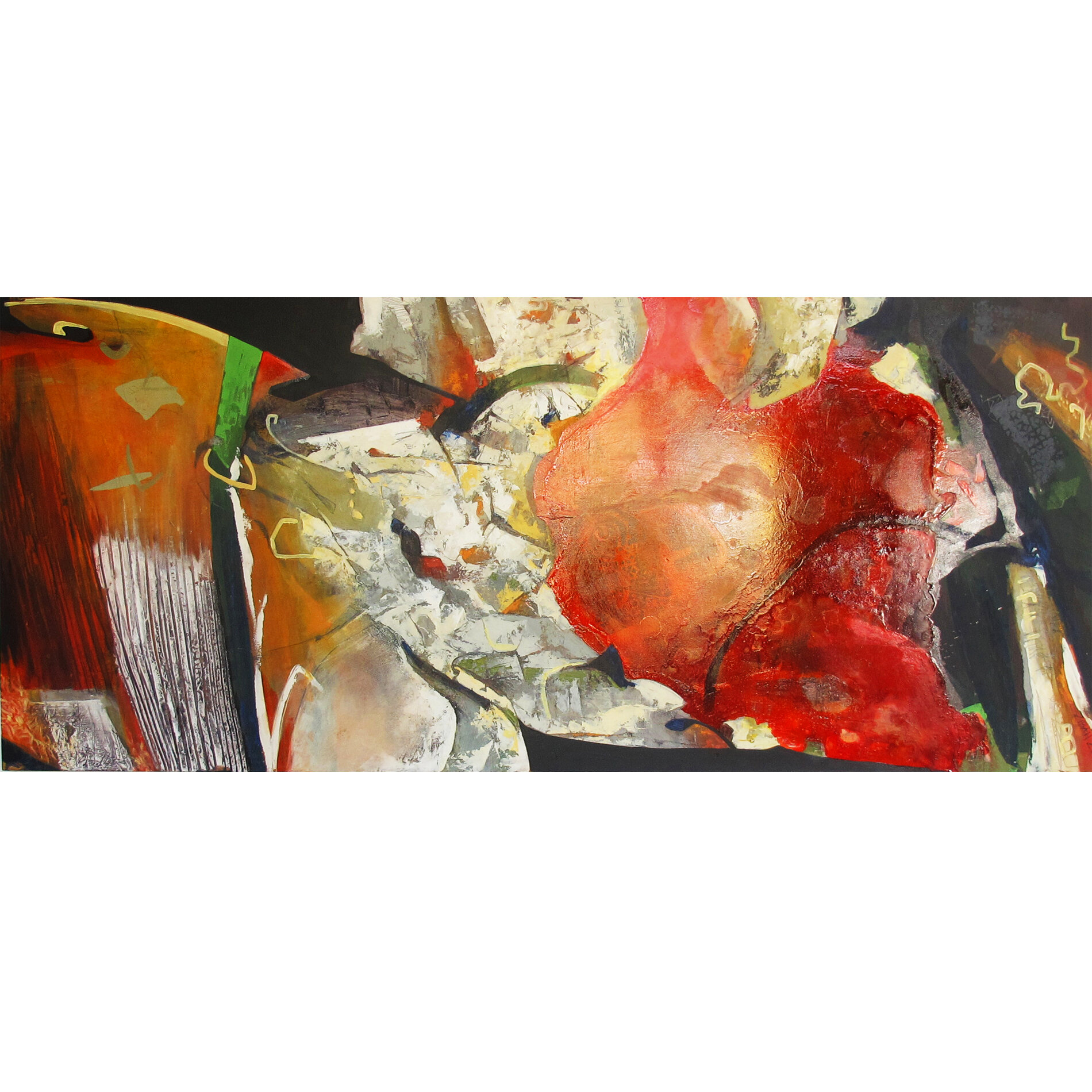 'The Quintessence' 240cm x 105cm, acrylic, crayon, oil, varnish on panel $5400.jpg