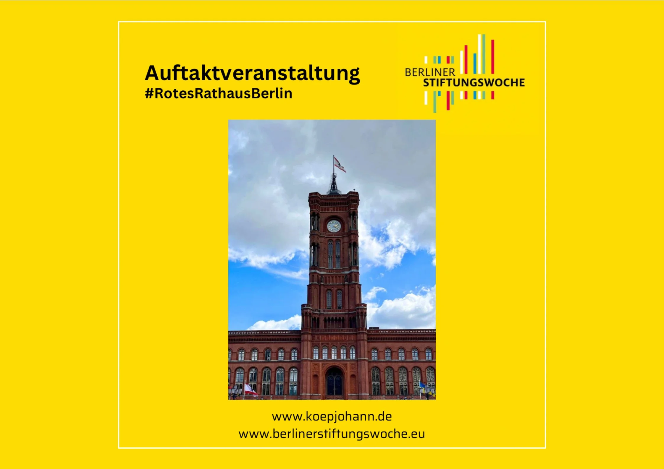 Eröffnung der 15. Berliner Stiftungswoche im Roten Rathaus