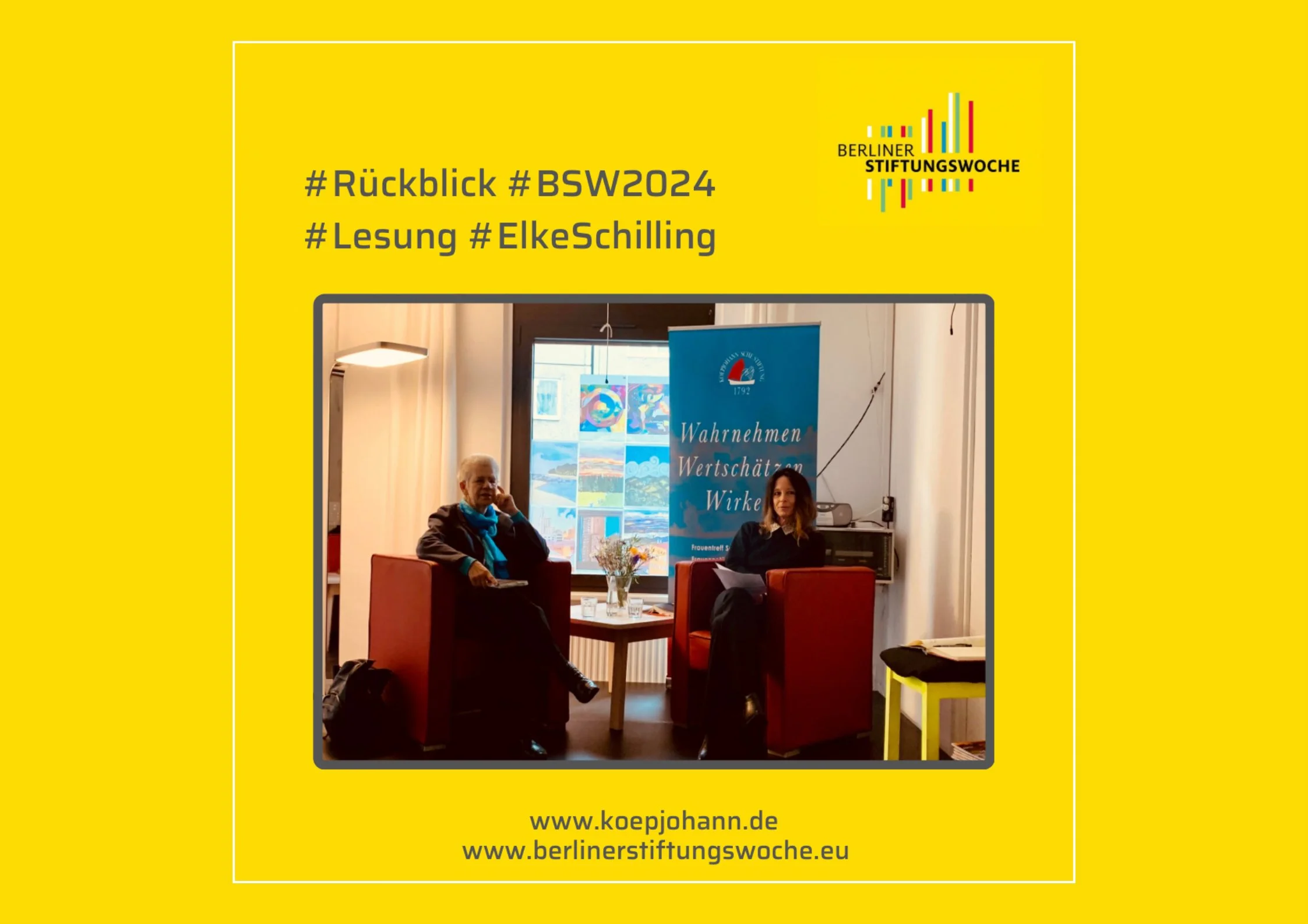Lesung mit Elke Schilling (Silbernetz e. V.)