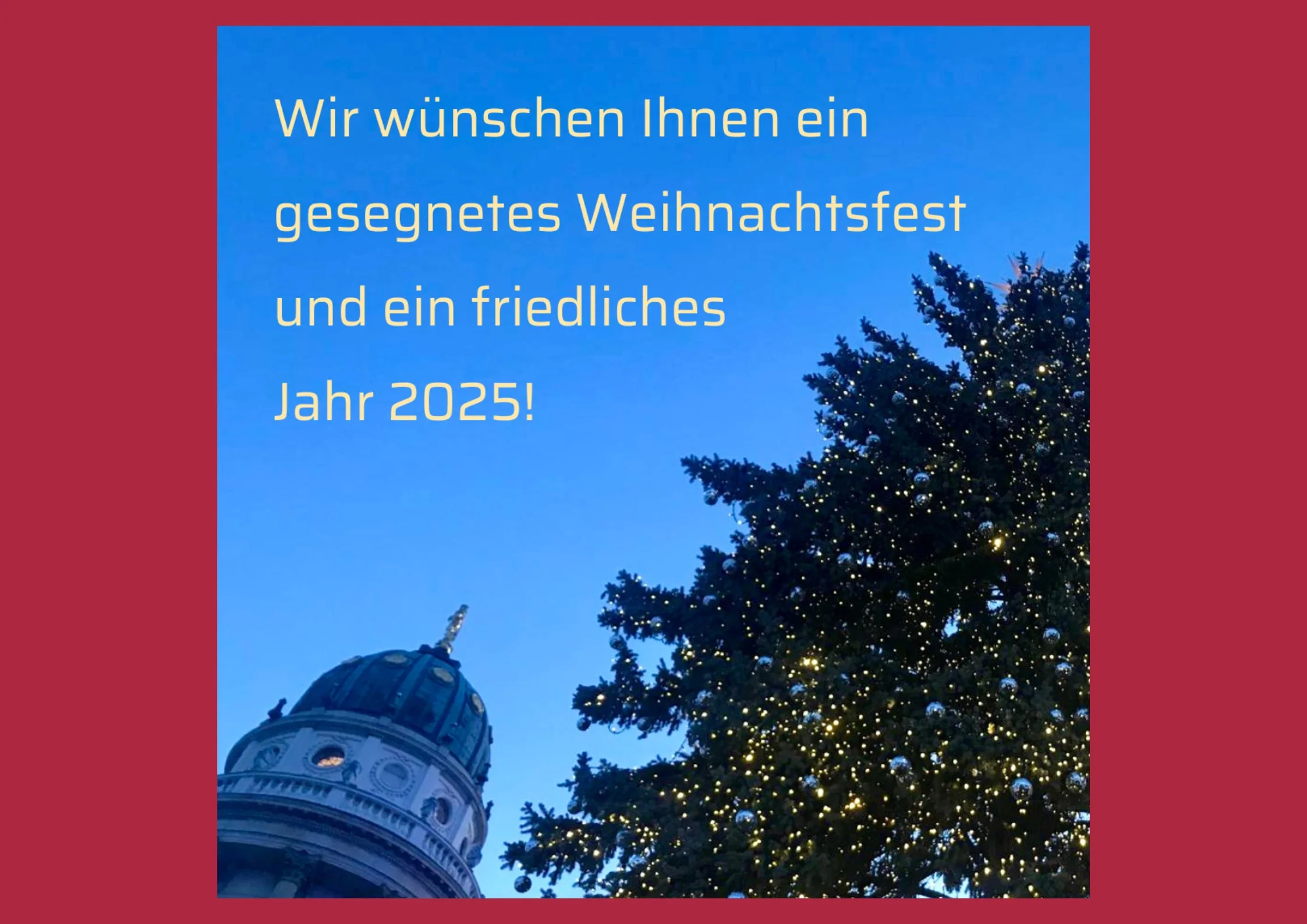 Ein Jahr geht zu Ende