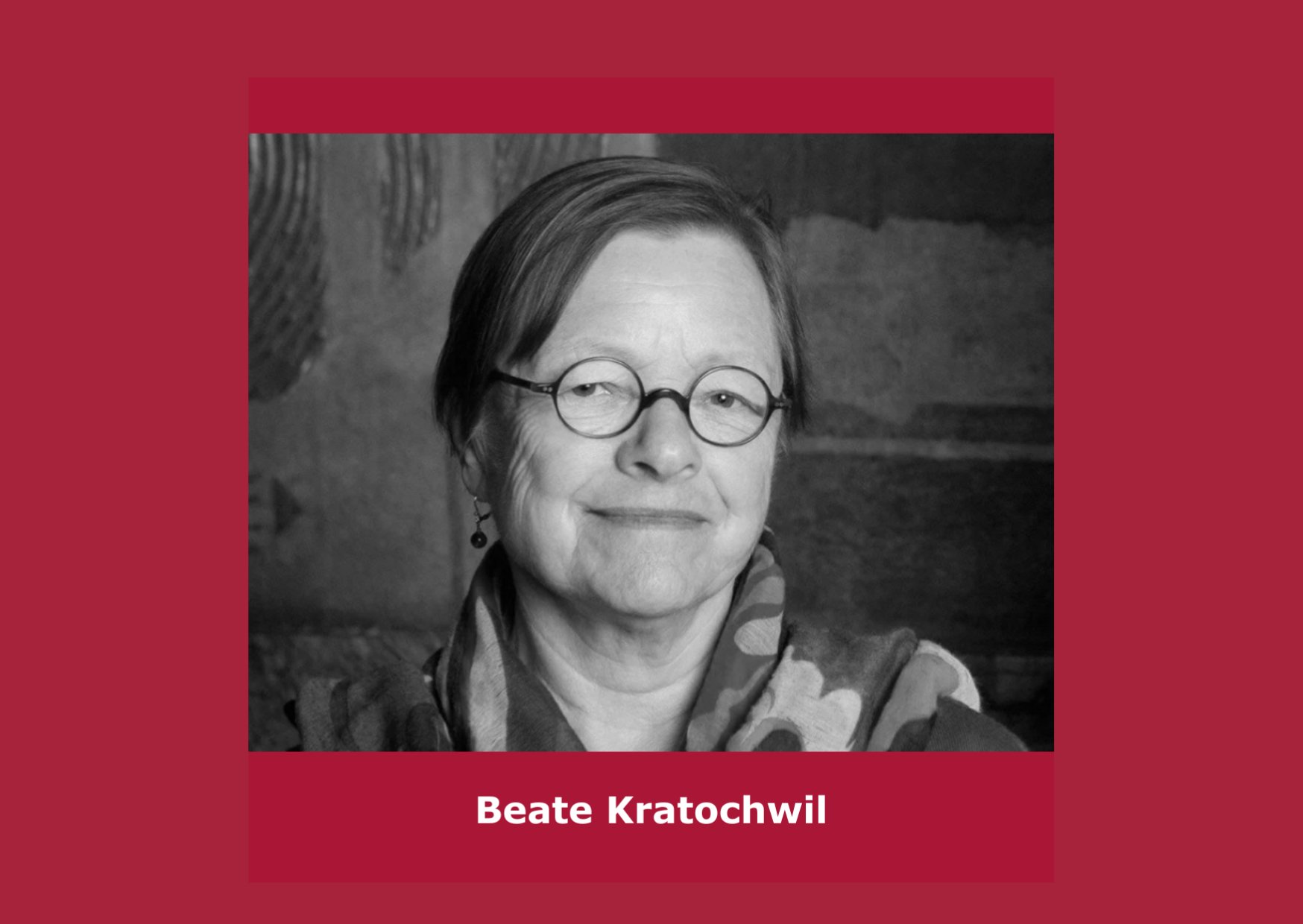 Wir trauern um Beate Kratochwil 