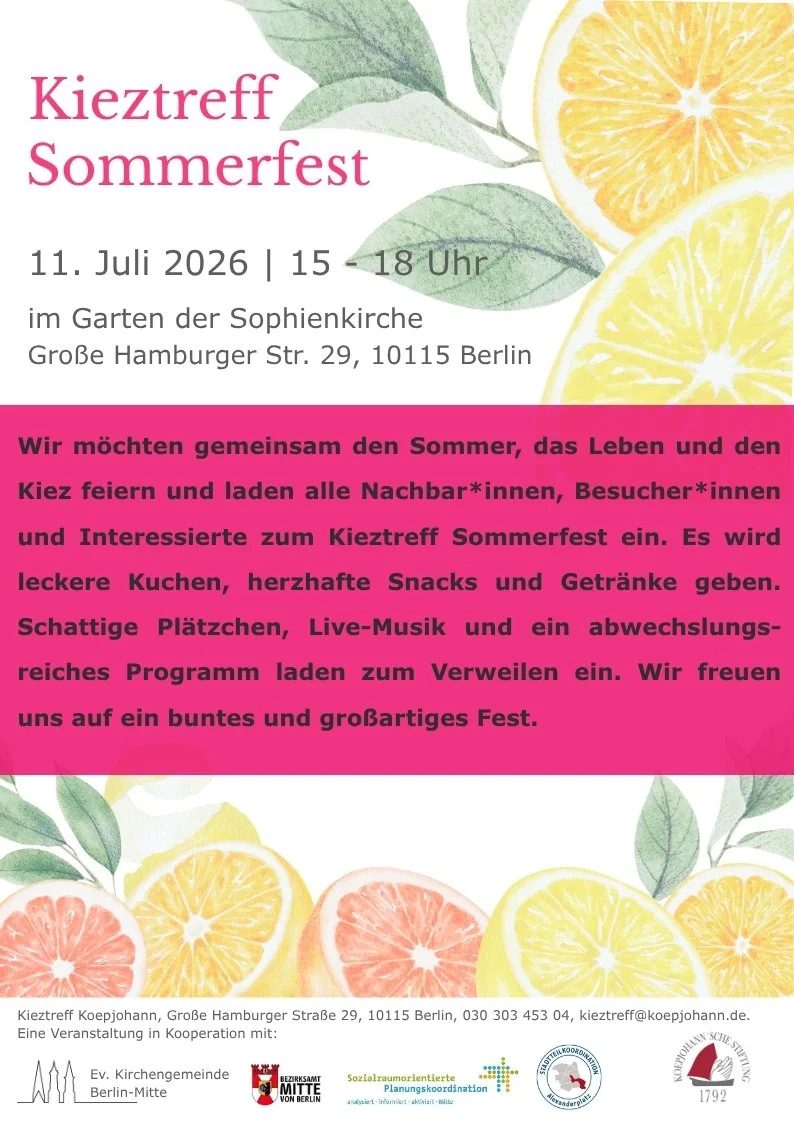 Sommerfest im Kieztreff