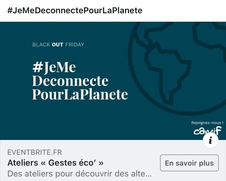 #JE ME DÉCONNECTE POUR LA PLANÈTE