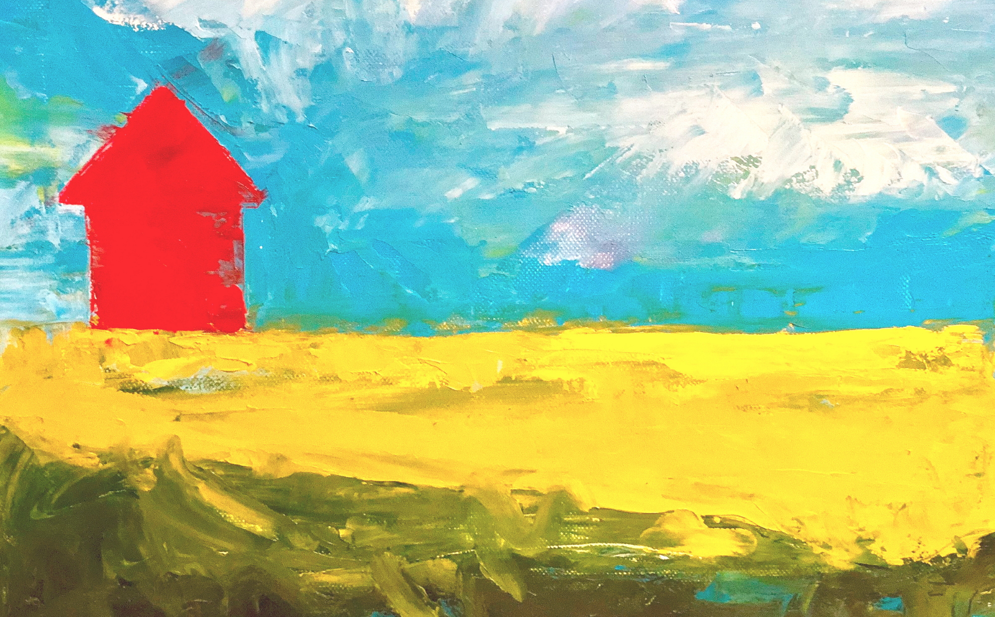 Artwork by Fiona Morehouse on view in the lobby gallery~