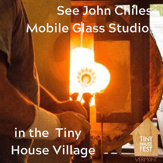 Molten glass-- warms the heart just thinking about it. #tinyhousevillage #tinyhousefestvermont #makersville #warmasheck