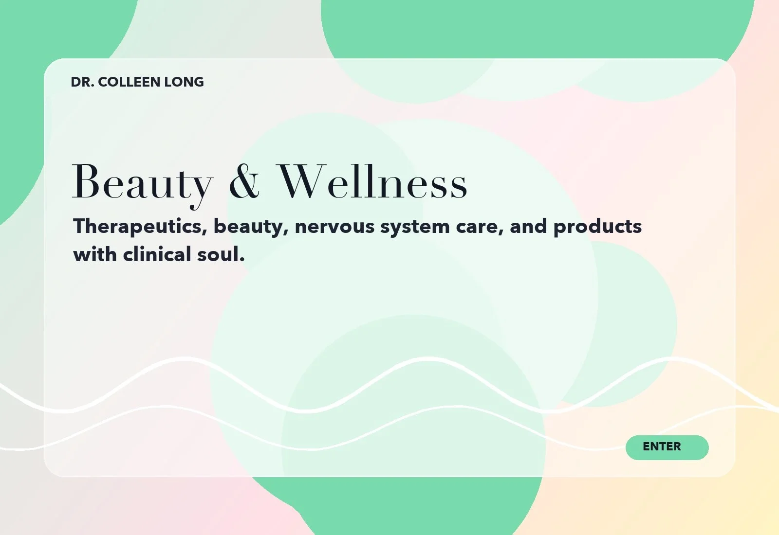 Beauty and wellness therapeutic product line