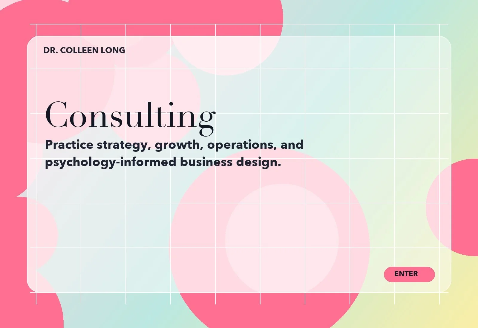 Consulting for clinicians and group practice owners