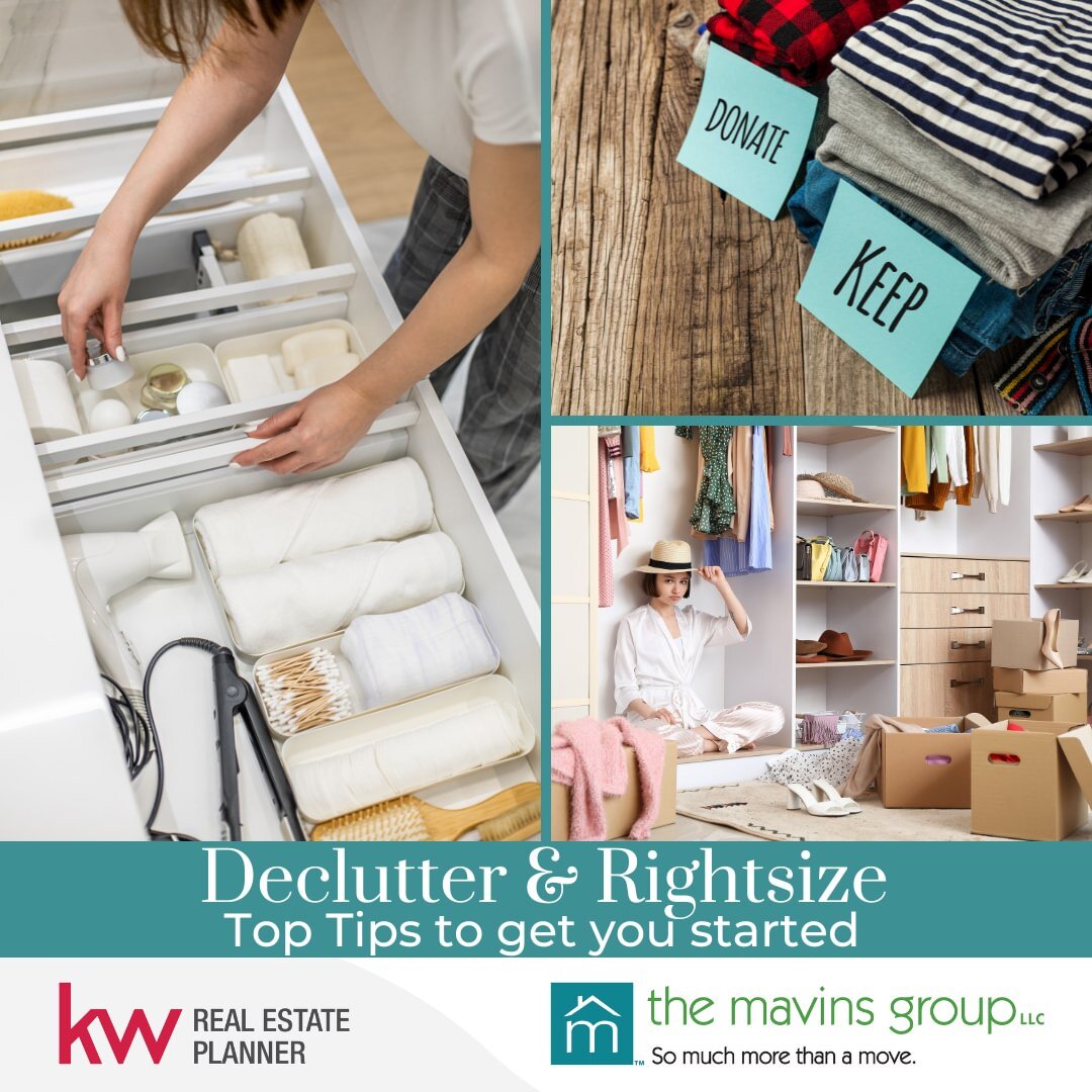 This past week we&rsquo;ve been sharing handy tips to help you declutter and right size before a move.  We hope you find them useful.  If you would like more guidance on how to get started, please contact us at The Mavens Group and we&rsquo;d be happ