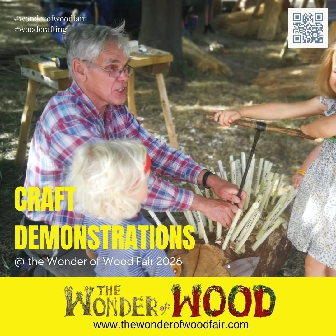 𝗦𝗲𝗲 𝗰𝗿𝗮𝗳𝘁𝘀𝗺𝗮𝗻𝘀𝗵𝗶𝗽 𝗶𝗻 𝗮𝗰𝘁𝗶𝗼𝗻!
At The Wonder of Wood Fair 2026, our craft demonstrations give you the chance to watch skilled makers bring traditional techniques to life.
From careful handwork to fascinating woodworking skills, 