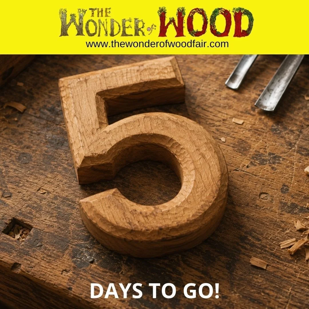 🌳 𝗢𝗻𝗹𝘆 𝟱 𝗗𝗮𝘆𝘀 𝗧𝗼 𝗚𝗼! 🌳
The Wonder of Wood Fair is nearly here!

Come and enjoy a weekend packed with crafts, music, food, family activities, woodworking, demonstrations and outdoor fun at Burwash Manor, Cambridge.
Bring the children, b