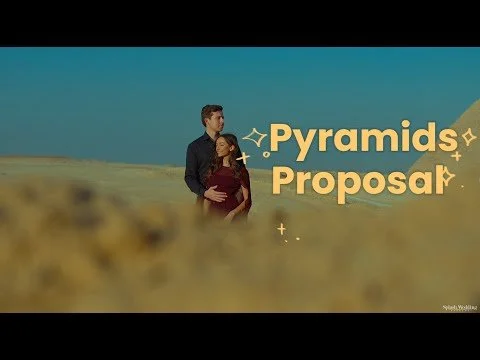 A Surprise Proposal at the Great Pyramids of Giza | 1-Minute Highlight | Egypt