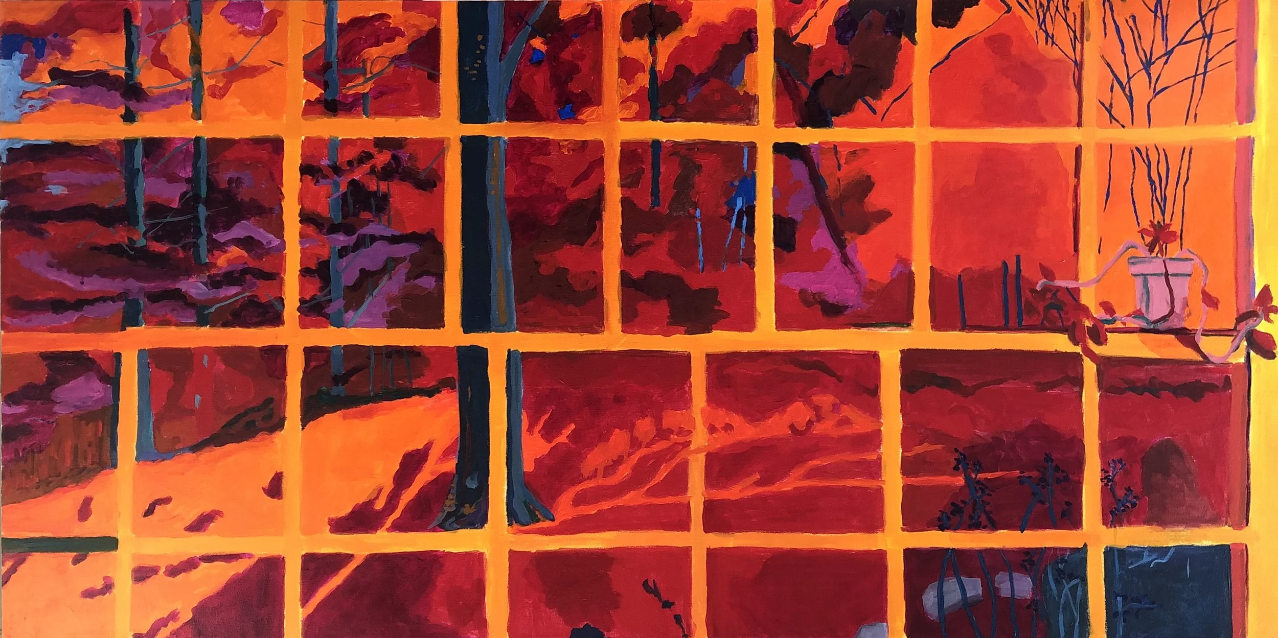 Reverse Wrong Side 30" x 60" acrylic on canvas