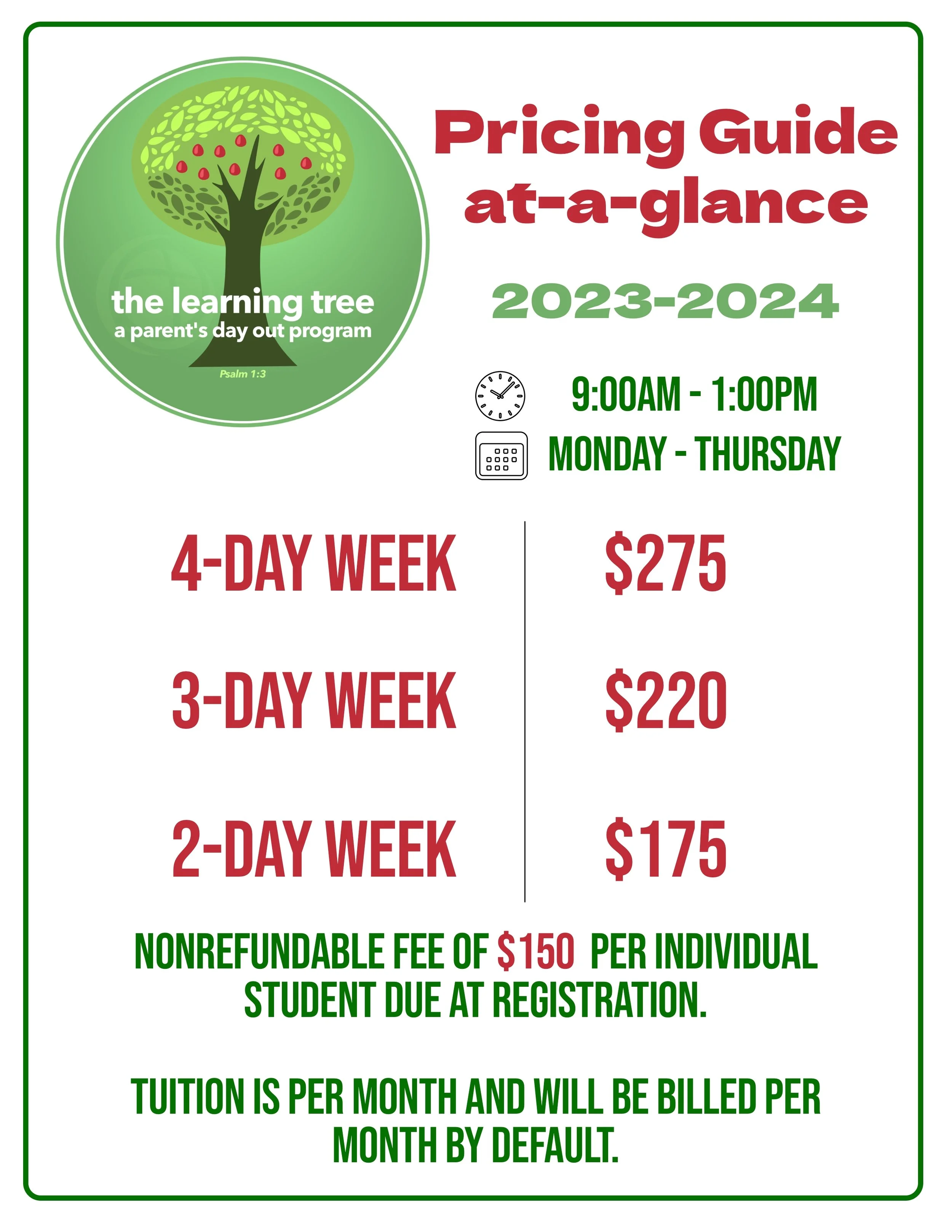 Learning Tree Registration — Pickett's Mill Baptist Church