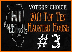 HauntedIllinois.com 2017 Visitors’ Favorite #3 Haunted House award
