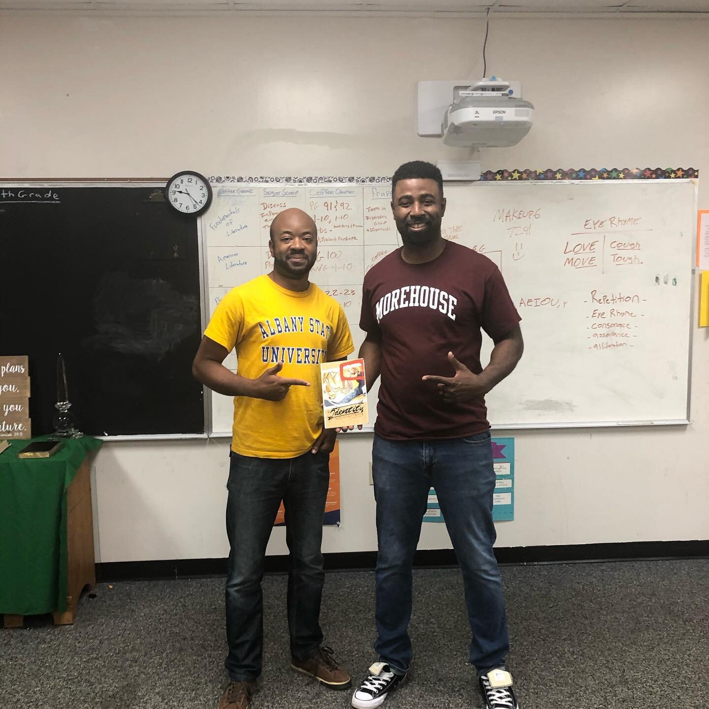 So thankful for my brother, colleague, and fellow HBCU Grad @prayordie for his support in purchasing my book, Identity From A Different Breed. 
Together, we are ministering to the hearts and minds of those that hunger for the fruit of knowledge. 
I a