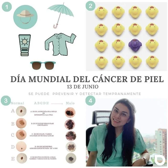 ◾️El cáncer de piel es una enfermedad  en la que podemos hacer muchas intervenciones para prevenirlo y detectarlo tempranamente, hoy en #diamundialdelcancerdepiel , les comparto estos 4 consejos: 
_
1️⃣ Evitar exposición solar☀️ entre 10am -4pm  y 