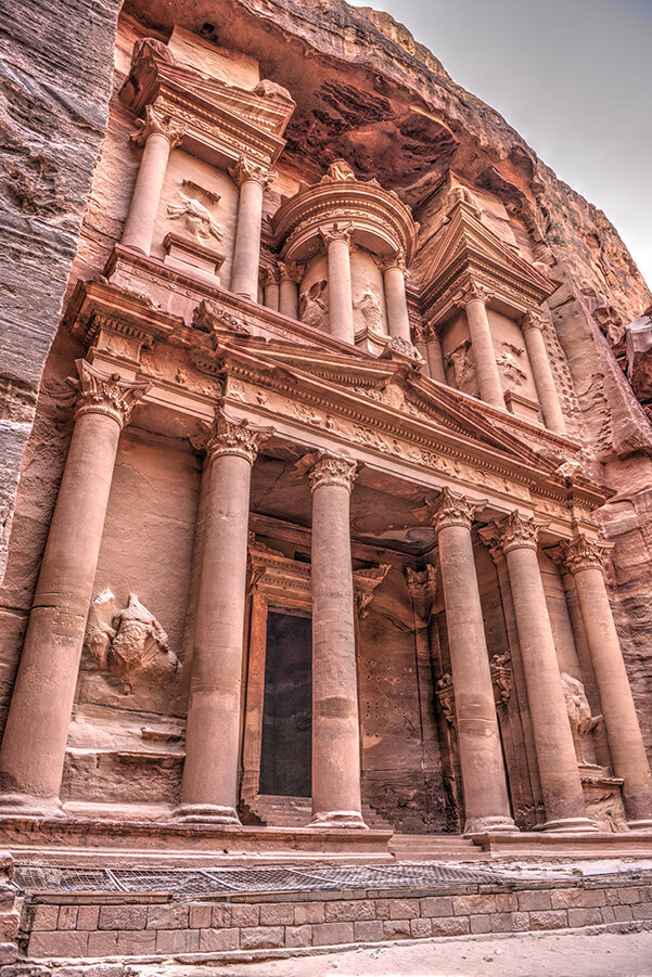The Al-Khazneh structure, mausoleum of King Aretas IV