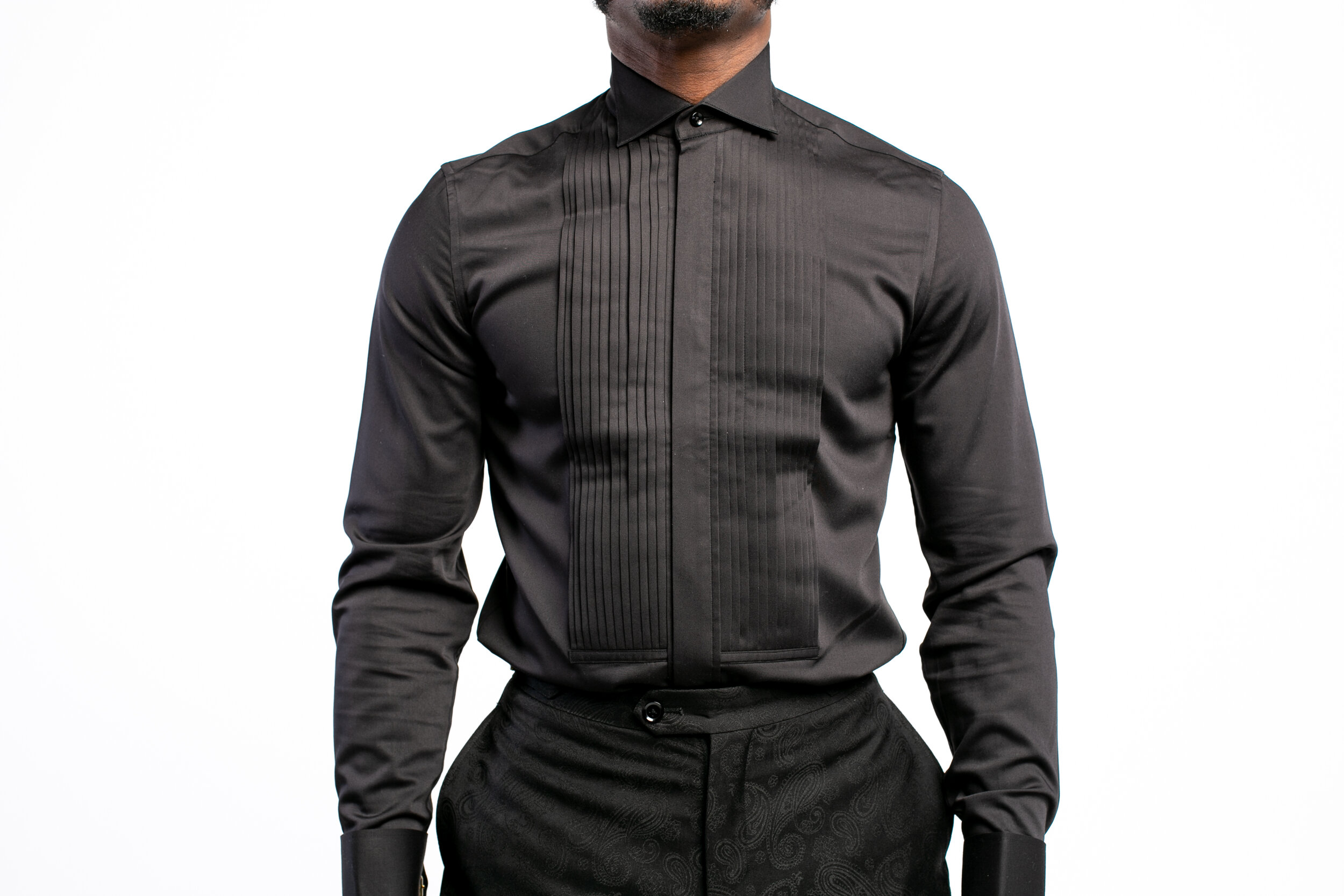 Black Suit Vest Mask — Garçon Couture