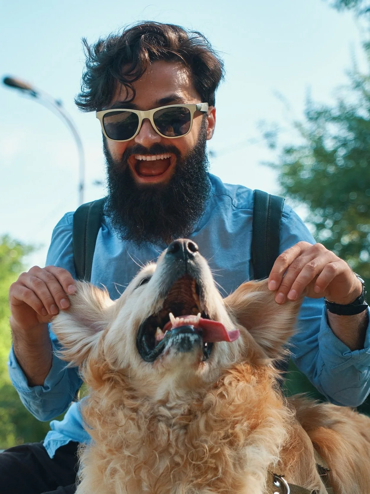 Happy Dog Owner