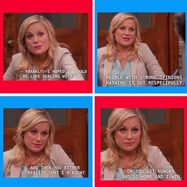 In honor of International Women&rsquo;s day yesterday, please enjoy this great (and relevant) quote by Leslie Knope 👑
&bull;
&bull;
&bull;

#leslieknope #parksandrec #womeninpolitics