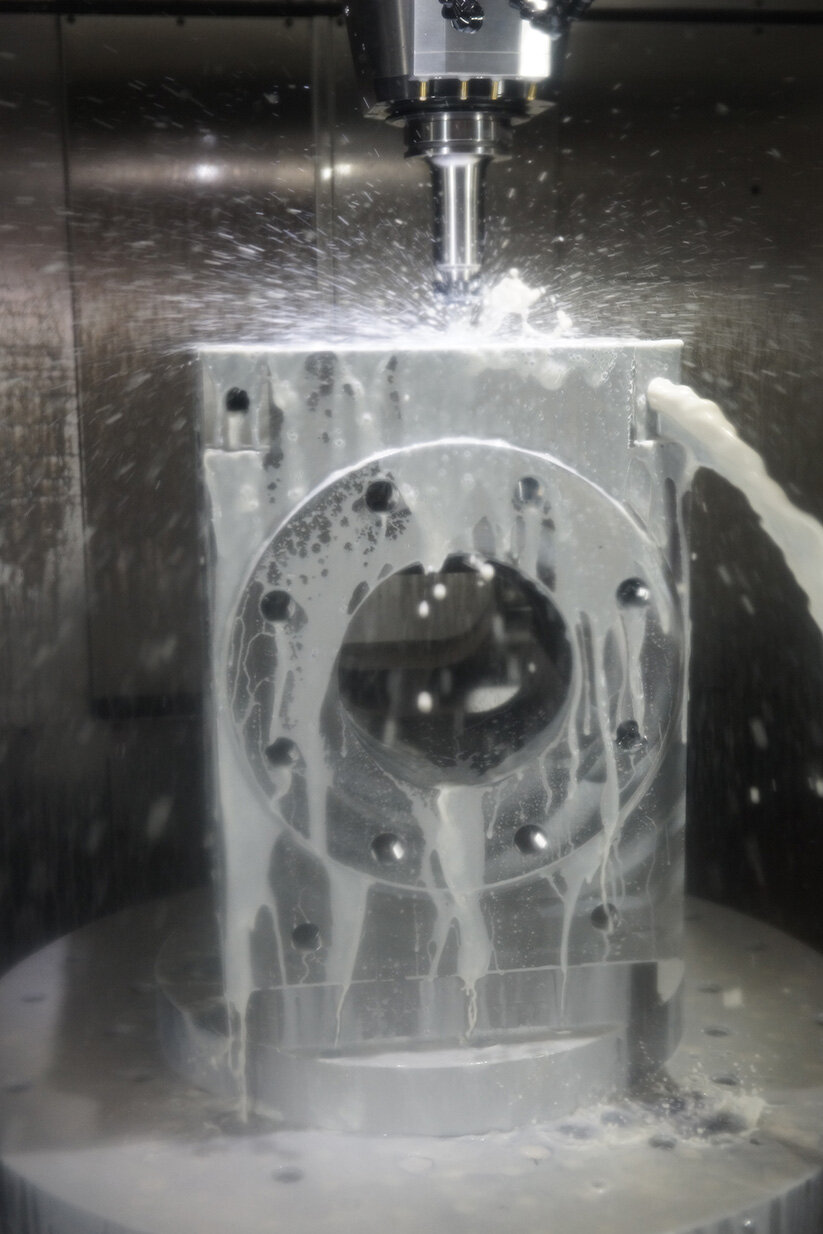 eprotec melt pump CNC milling process