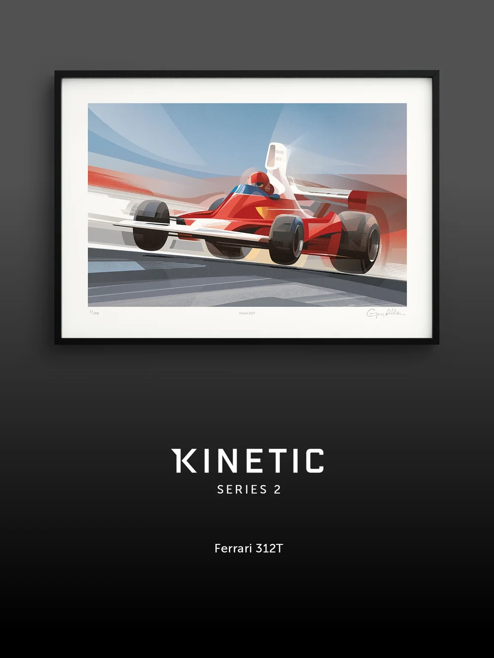 FORMULA 1FERRARI POSTER AUTOSPRINTFERRARI 312 T4 G.VILLENUEVE O.CONDIZION