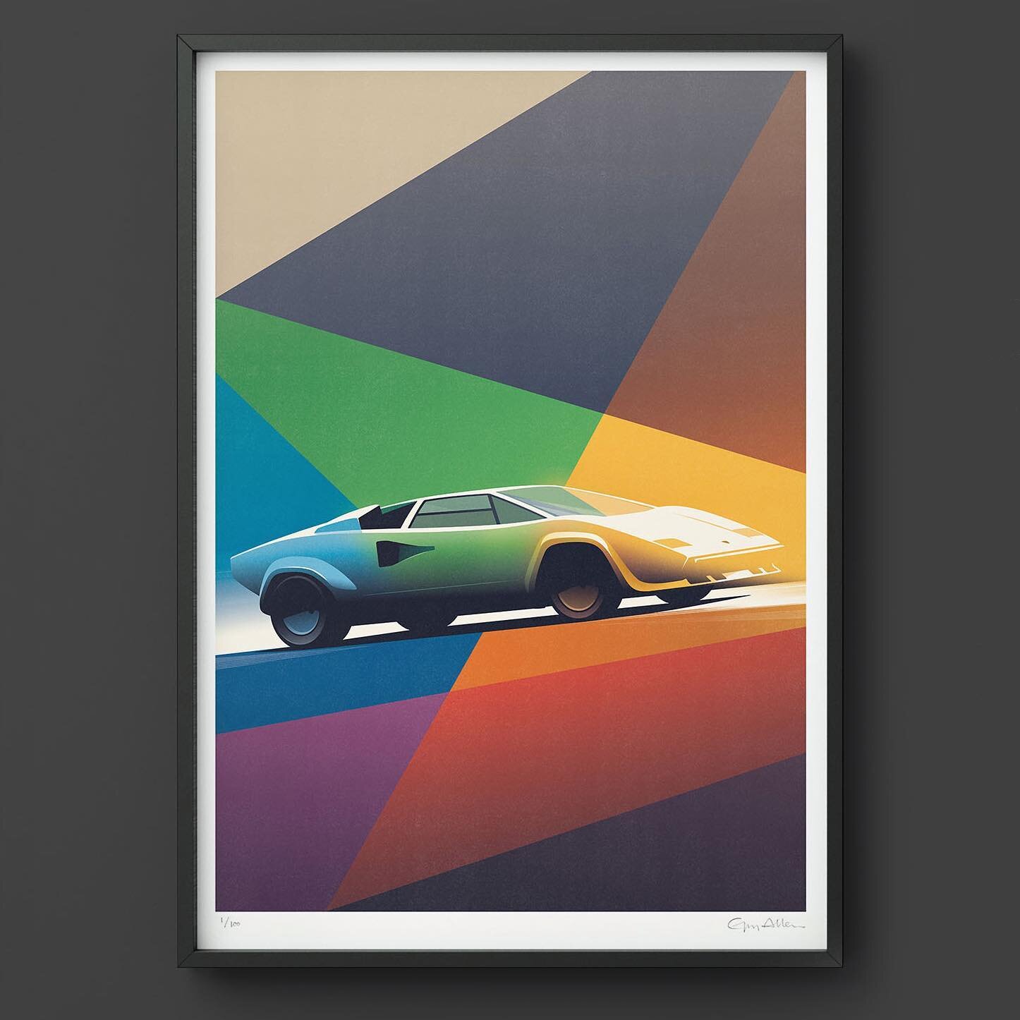 New print to mark 50 years since the Lamborghini Countach entered production.
.
#lamborghini #countach #lamborghinicountach #lp500 #car #supercars #print #poster #illustration #design