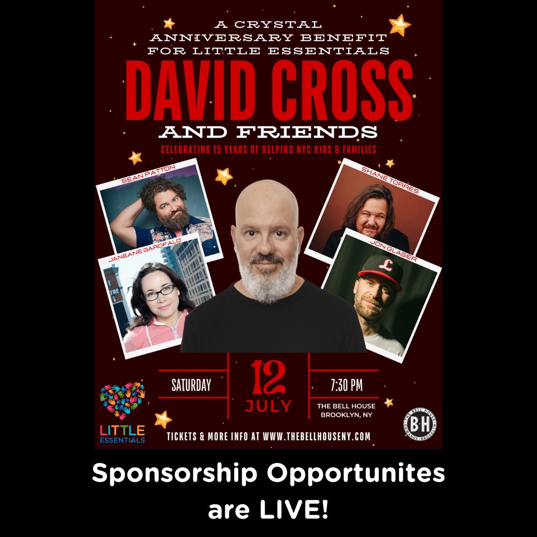 We are thrilled to announce this special event at The Bell House @bellhouseny with our incredible supporter, David Cross @officialdavidcross!⁠
Get your tickets today at our linkinbio.⁠
⁠
Can't make the event? Become a sponsor by donating at our linki