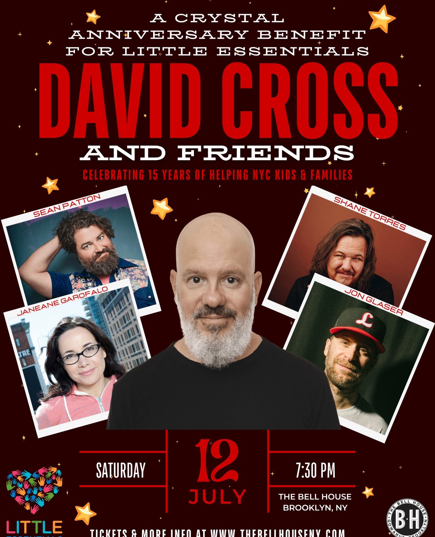 We are thrilled to announce this special event at The Bell House @bellhouseny with our incredible supporter, David Cross @davidcrossofficial!⁠
Come out for a night of laughs and celebrate our Crystal Anniversary as we mark 15 years of serving NYC fam