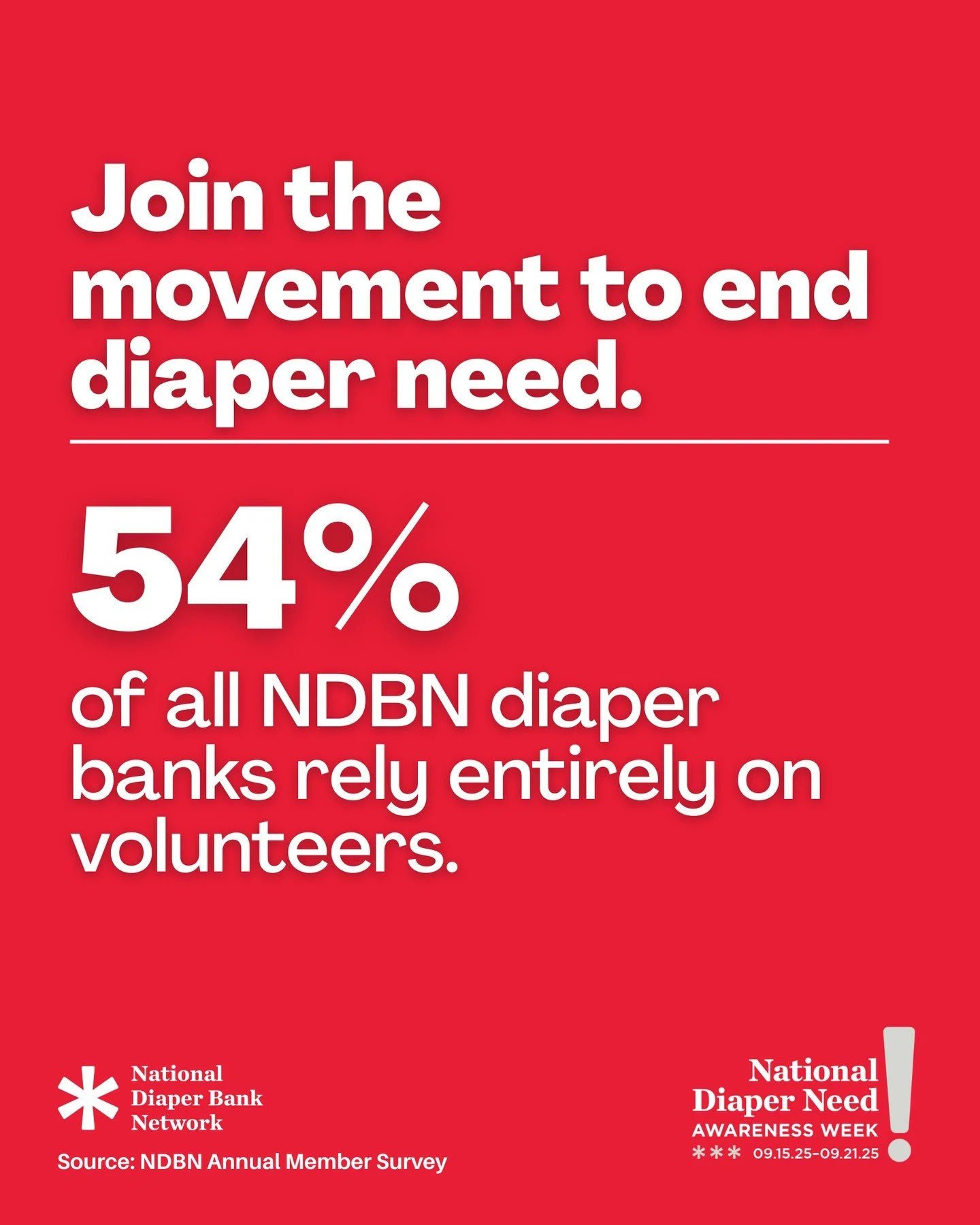 It&rsquo;s National Diaper Need Awareness Week! We invite you to get involved in the growing movement to #EndDiaperNeed - join us on social media, volunteer, or donate at the link in bio.⁠
⁠
#Educate #Eliminate #Empower #Donate #Diapers #NYC #Brookly