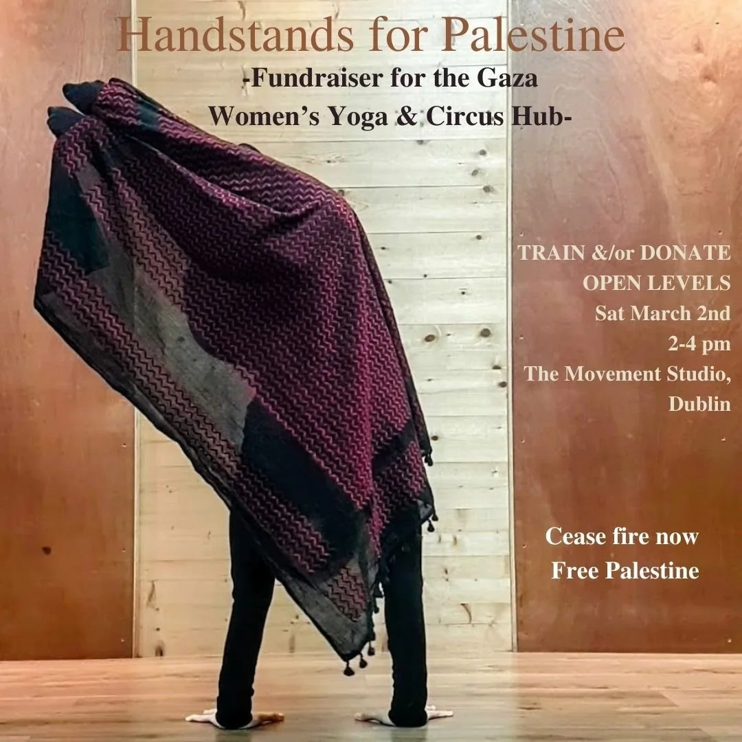 Handstands for Palestine - In-Person Fundraiser Workshop (Open Levels)