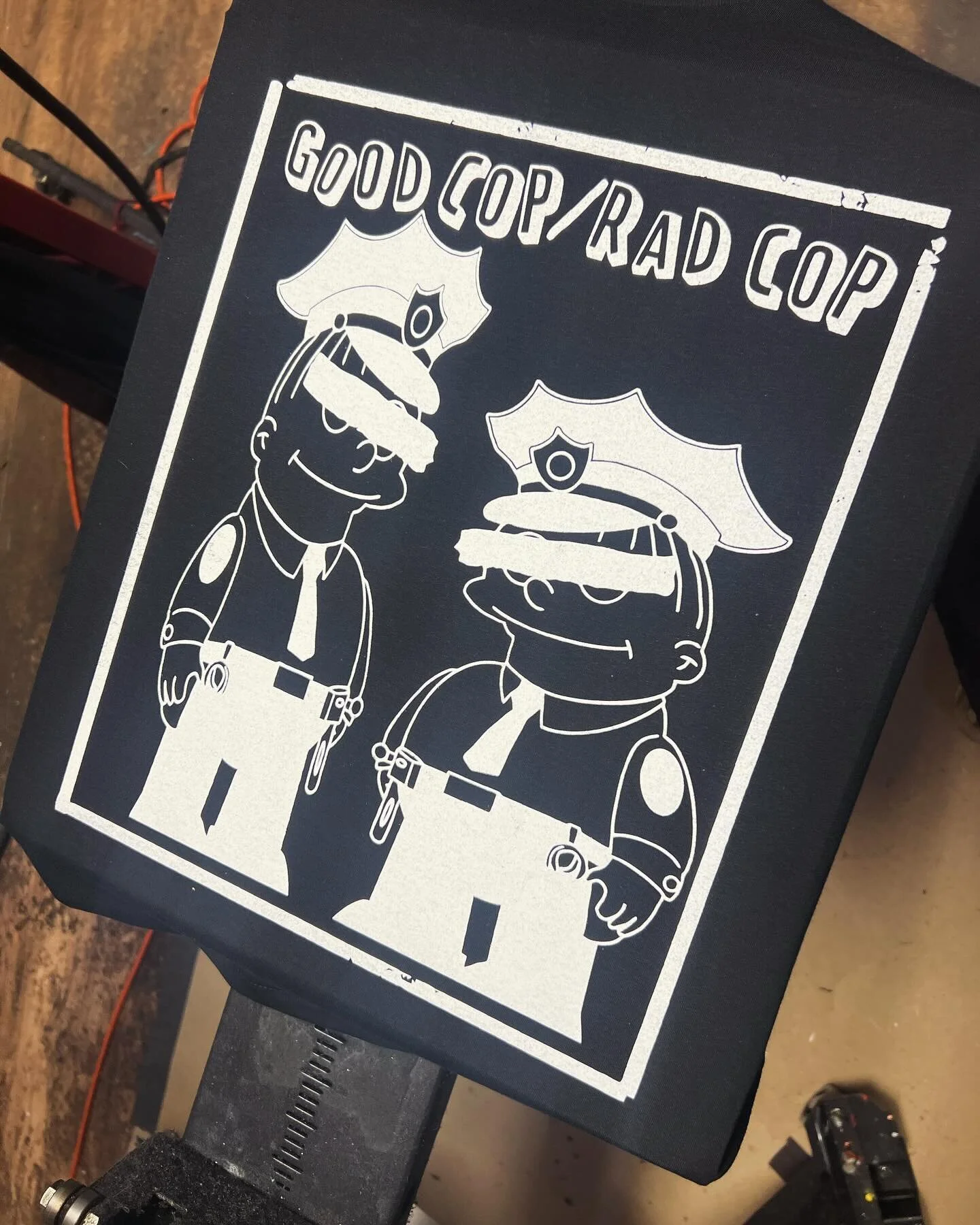 Going through some older jobs, this is one of my favorite designs, it&rsquo;s so simple but so effective. Go check out @goodcop_radcop !!