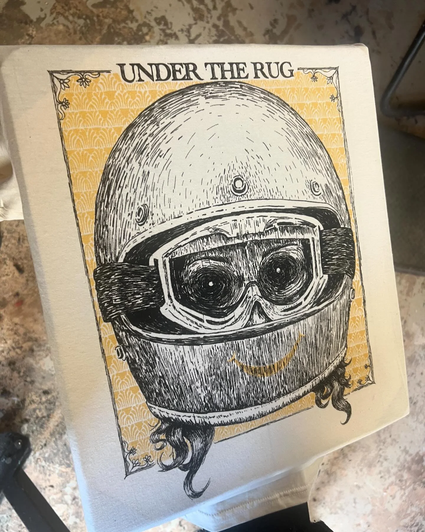 Did some fun shirts last week for @undertherugmusic, go check out them out on tour right now!