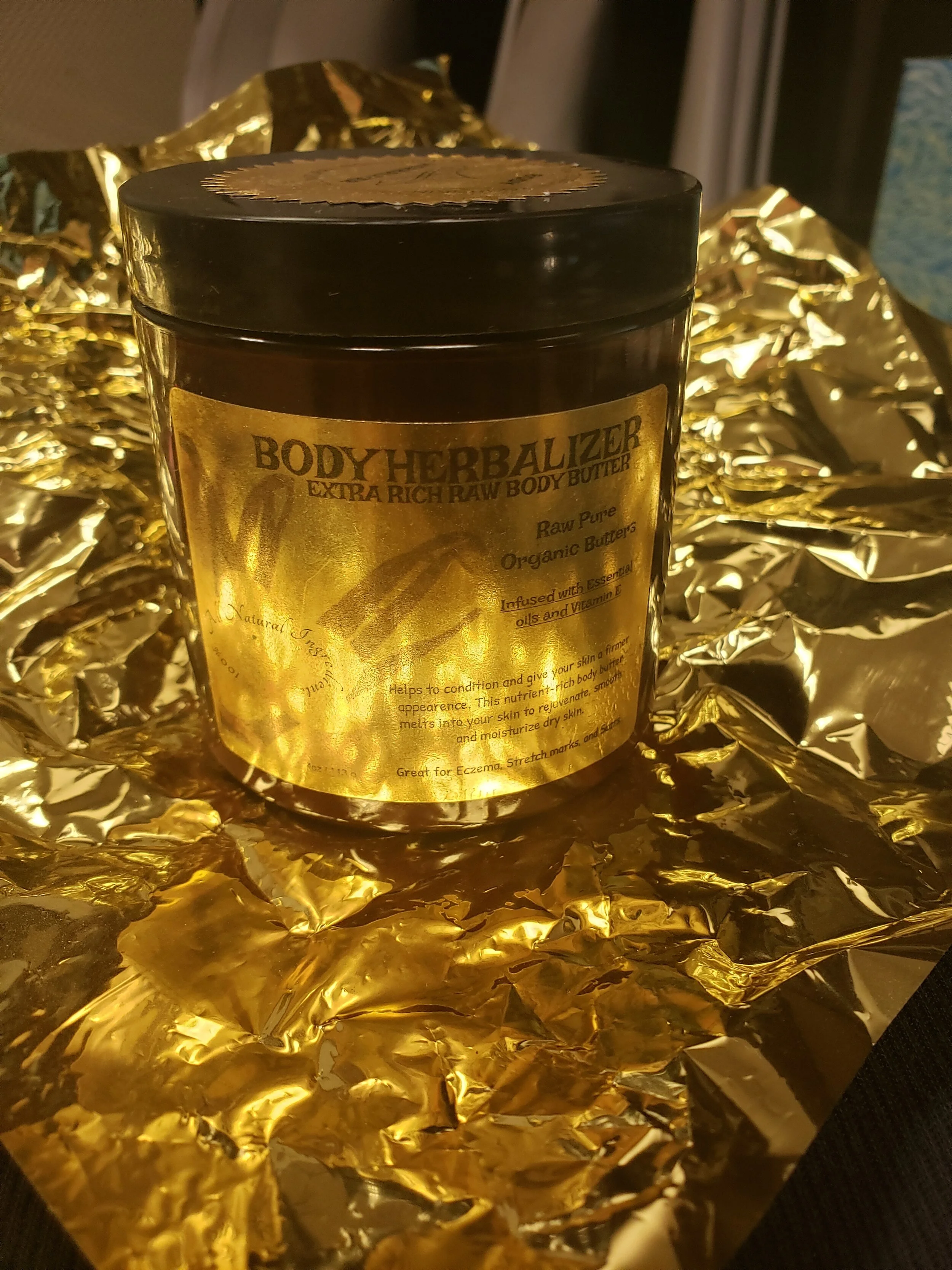 RAW PURE ORGANIC BODY BUTTER (REFINE) YELLOW (8 OZ)