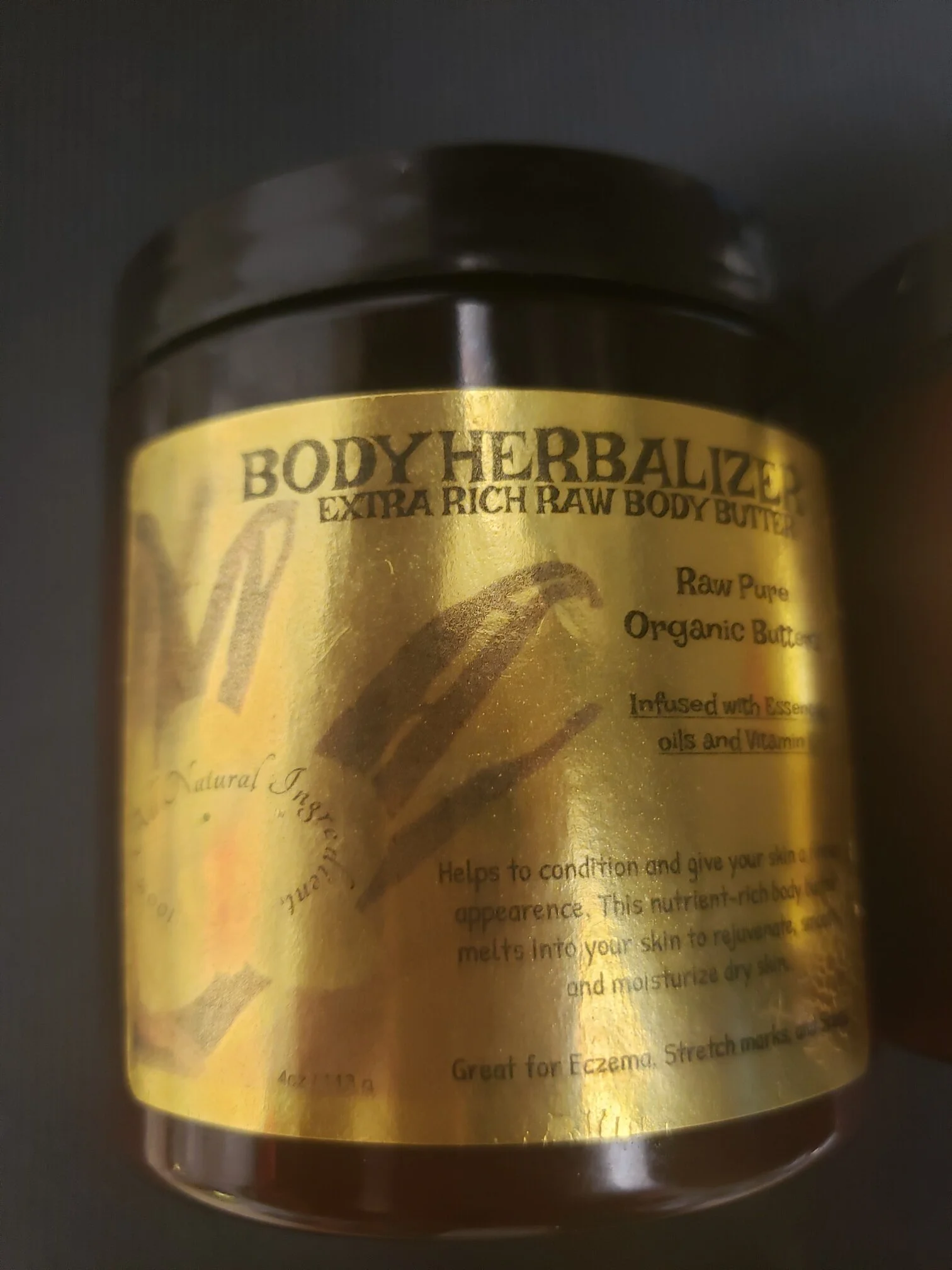 RAW PURE ORGANIC LUXURY BODY SCRUB (UNREFINED) YELLOW (8 oz)