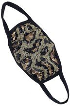 BH Sequin Accent Leopard Mask