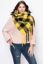 BH Plaid Pattern Scarf